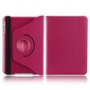 Hot Pink Color Leather Feel 360 Belt Back Cover Compatible for Samsung Galaxy Tab 10.1