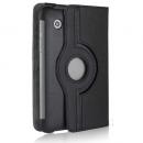 Samsung Galaxy Tab2 7 Inch P3100 P3110 - 360 Degree Rotation Stand Leather Case - Black